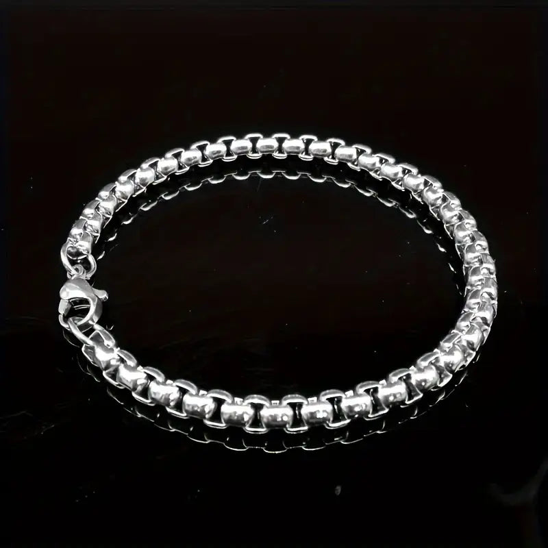 Links Bracelet in Stirling Silver Melbourne Australia 925 Jewellery Front View