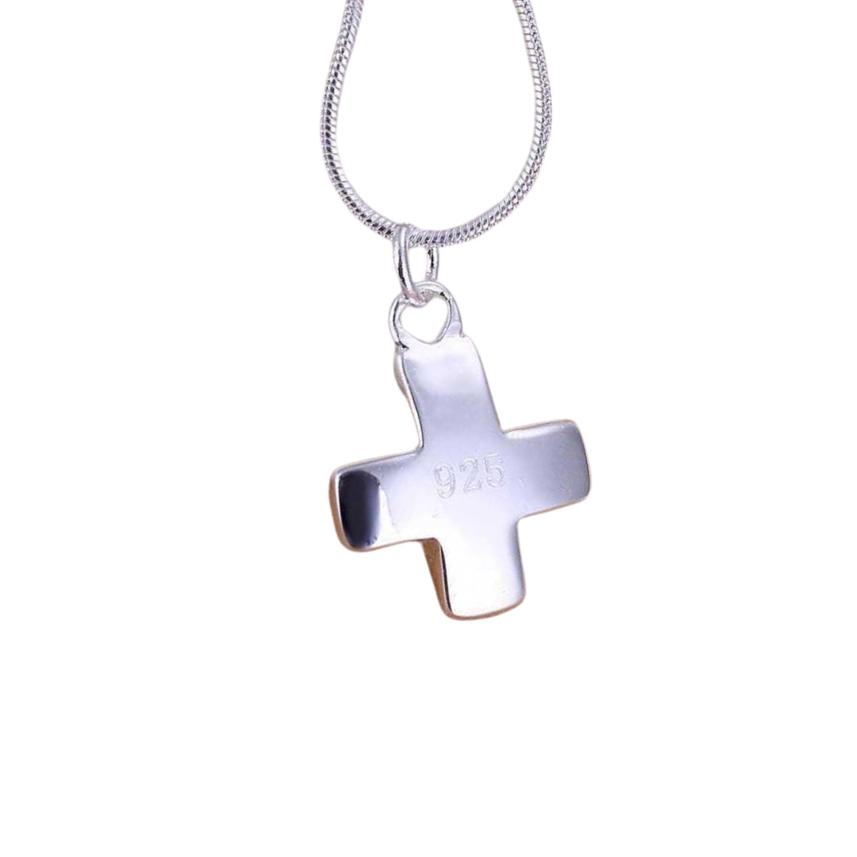 Chunky Cross High Polish Finish in Sterling Silver 925 Australia