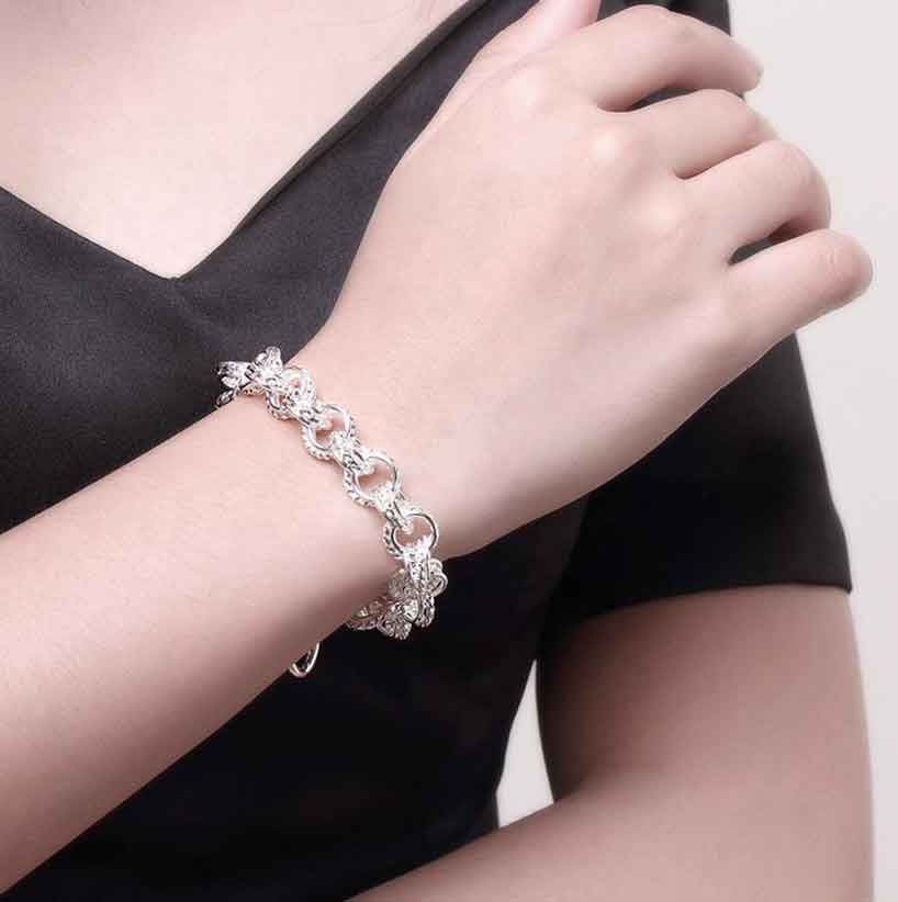 Linking Bracelet Wearing View 925 Silver Australia Melbourne Silver Moments