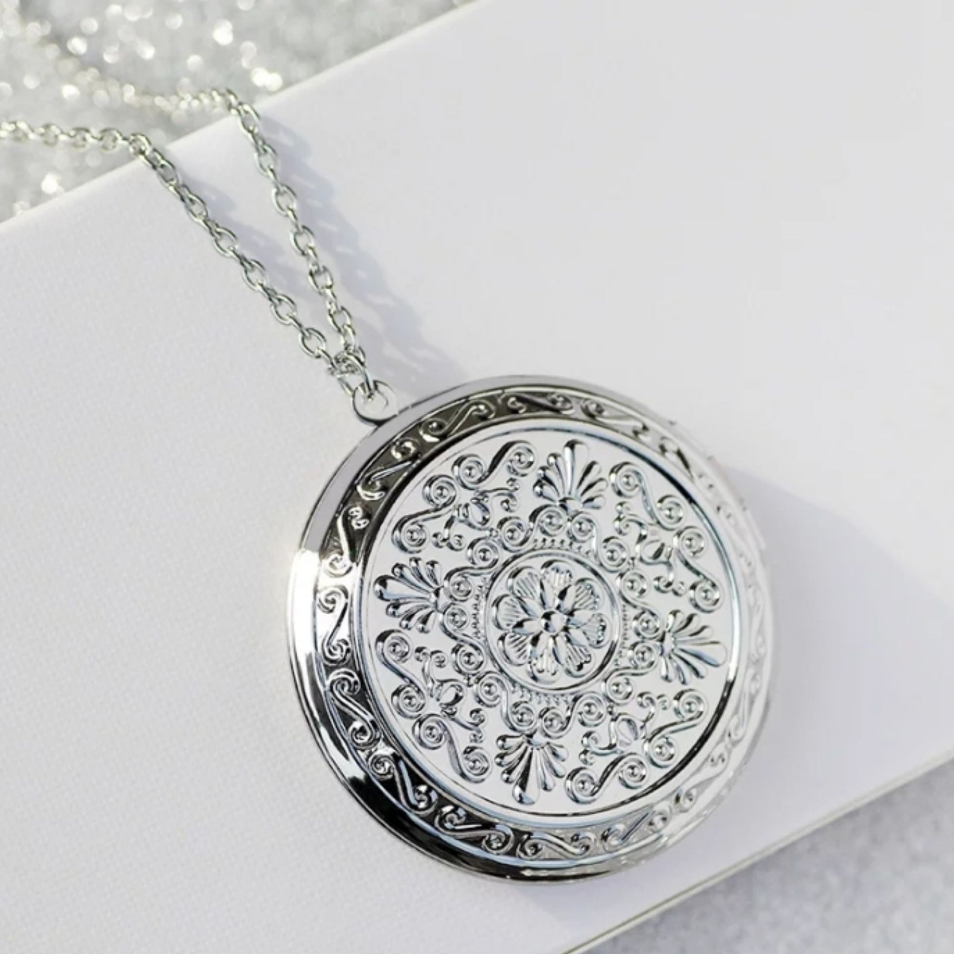 Locket Pendant and Necklace in Sterling Silver 925 Best Price Australia