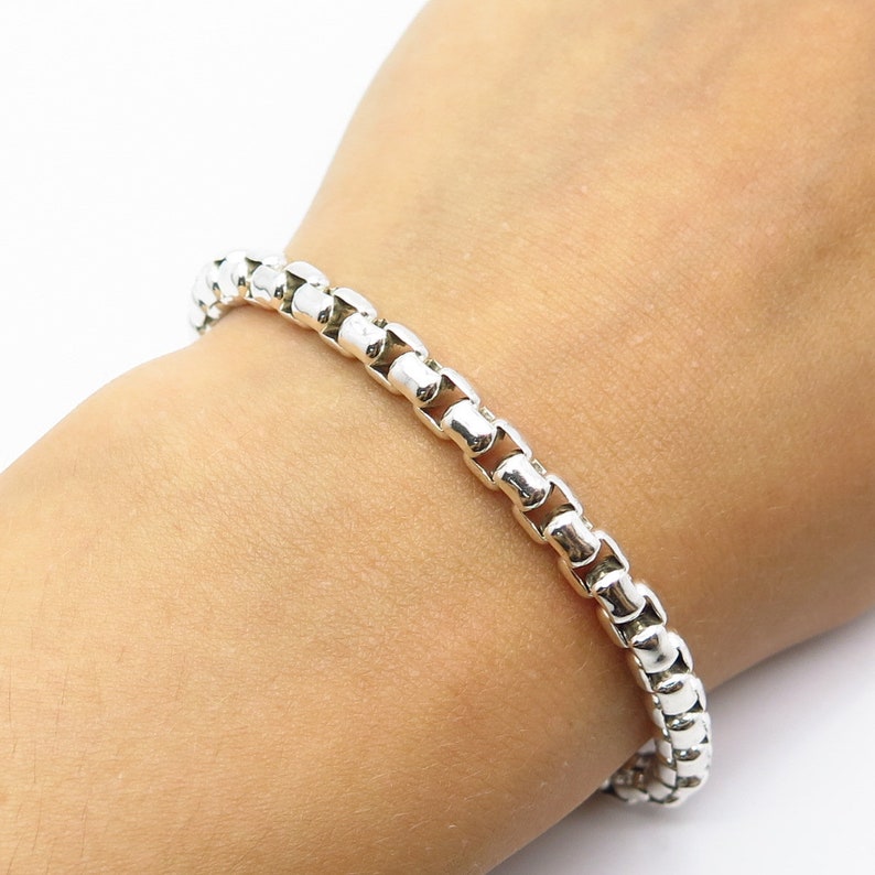 Wearing the Linking Bracelet in Stirling Silver 925