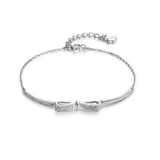 Bow Tennis Bracelet with Cubic Zirconia in 925 Silver Australia